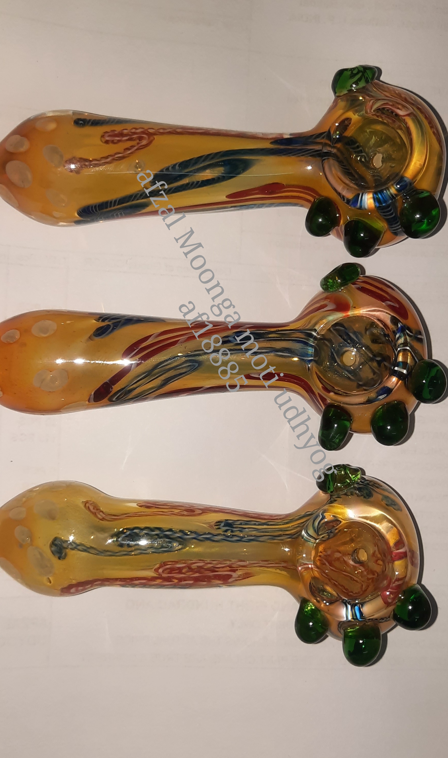 hand pipe gold foil