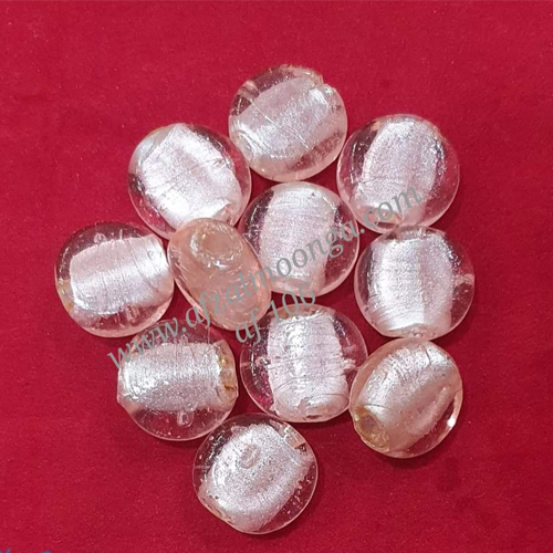 silver foil Glass beads