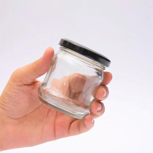 Round Honey Glass Jar