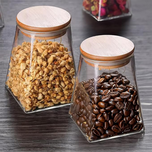 The Better Home Umai Borosilicate Glass Jar With Bamboo Lid Multi-Utility, Leakproof