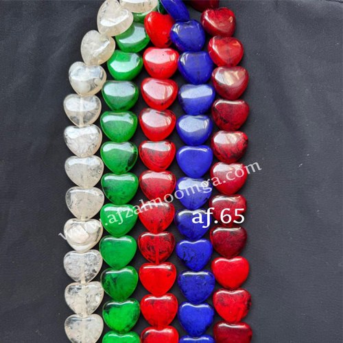 Resin Heart beads