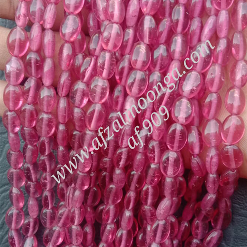 glass beads pink